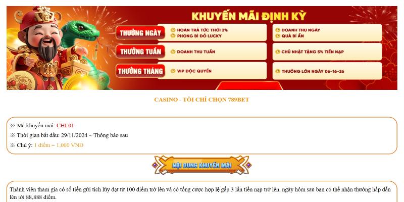 Điểm danh các loại code hot tại 789bet