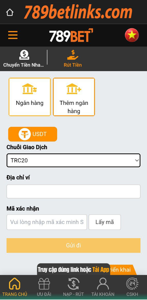 Lỗi rút tiền usdt từ 789bet? đừng lo lắng, hãy đọc hướng dẫn của chúng tôi